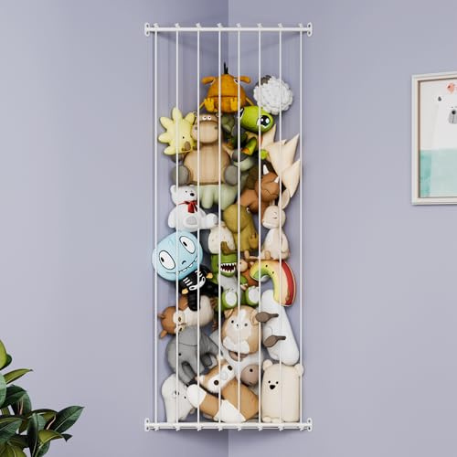 GRANNY SAYS Kuscheltier Aufbewahrung, längenverstellbares Stofftier Aufbewahrung, große Kuscheltier Organizer, Aufbewahrung kuscheltiere für Kinderzimmer, Spielzimmer, Schlafzimmer