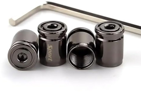 4pcs Ventildeckel Auto-Reifen Ventilabdeckung für VW Passat Variant R-Line Typ B8 ab Bj. 11/2019, Reifen Ventilkappen Autoventil-Kappen Ventildeckel mit Kennzeichnung