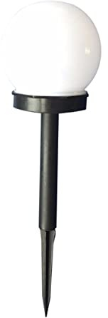 Artibetter Luces Solares LED para Jardín en Forma de Bola Redonda de Color Claro, Resistentes al Clima Encendido Automático, Paquete de 4 Piezas para Decoración Exterior y Césped