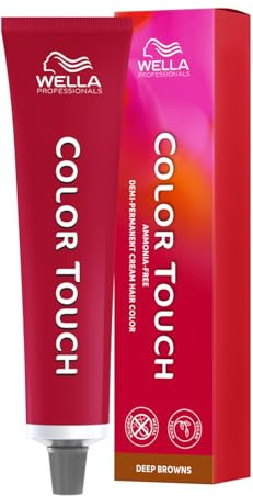 Wella Professionals Color Touch Deep Browns – Ammoniakfreie, vegane Intensivtönung mit Metal Purifier – für tiefe, elegante Braunnuancen bis zu 28 Haarwäschen - 7/71 Mittelblond Braun-Asch – 60 ml