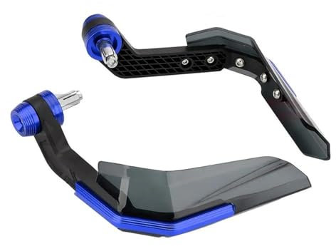 Schutz Griff Motorrad-Handprotektoren Lenkerschutz Handschützer Bürstenstange Windschutz Handgriffabdeckungen Für Motorräder Handprotektoren(Blau)