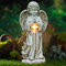 LumièRes Solaires Anges,Statues Solaires de Jardin,Décoration de Jardin,Sculpture Jardin,LumièRe Solaire D'ange Priant,Décoration D'extérieur,Sculpture D'ange Décorative pour Pelouse,Cour,Terrasse