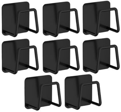 Organisateur De Planches à DéCouper 8 pièces étagères de cuisine murales Non perforées, supports de rangement for planches à découper, supports for couvercles de casseroles, crochets, supports de vida