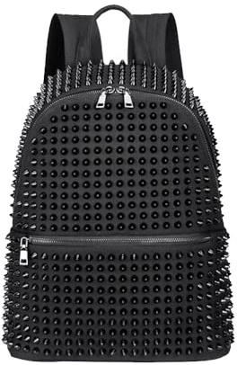 XINYASEE Neuer Rucksack, Nieten Umhängetasche, Frauen große Kapazität Trend Pendler Rucksack, Leinwand Material, wasserdicht verschleißfest