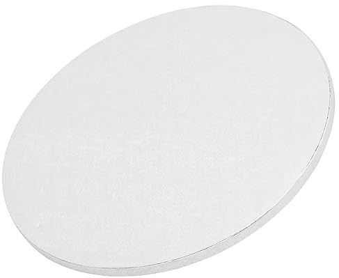 GRIRIW Round Cake Drum Board 35cm Thick Corrugated Cake Plate Baking Transfer Tray for Wedding Multi-function Baking Supply