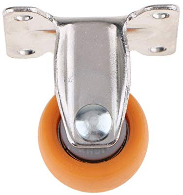 Ruote con rotelle girevoli, rotelle for mobili, rotelle fisse con piastra superiore for carichi pesanti, ruote for carrello in nylon, cuscinetto robusto (NO.2601)(1.25 Inch)