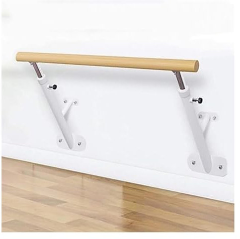 KUANGGE An der Wand montierte Ballettstange, Tanzstange, höhenverstellbar 80–120 cm, Ballettstangen, robuste Tanz-Stretchstange für Yoga-Übungen für Erwachsene und Kinder (weiß-100 cm