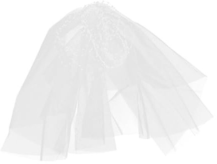 VALICLUD Dekorativer Brautschleier Mit Haarkamm Elegantes Hochzeitsaccessoire Für Romantische Hochzeiten Für Fotoshootings Und Besondere Anlässe Klassischem