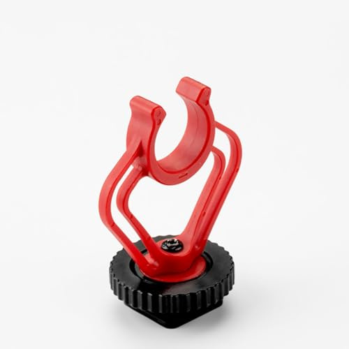 HAMPPLIES Mikrofon Shockmount Mit Kaltschuhhalterung Robuster Abs Halterungsadapter Für Kompatible Aufnahme Leichtes Kompaktes Design Für Studio Und Outdoor Einsatz