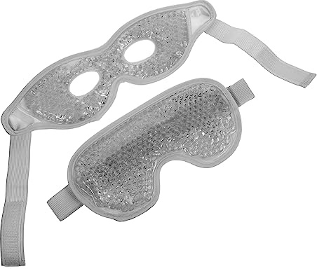 Anneome Bequeme Gel Augenpads Kühlpack für Augen mit Gummiband Pvc Gelmaterial Kalt und Warmtherapie zur Linderung von Augenmüdigkeit und Schwellungen für Zuhause und Schule
