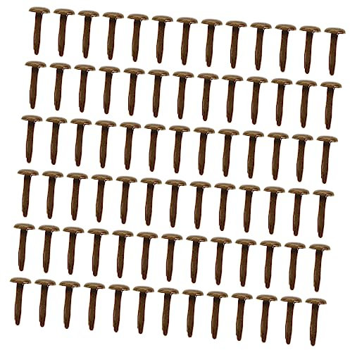 Housoutil 200 Stück Kleiner Brads Bastelnägel Aus Eisen Zweibeinige Selbstgemacht Dekor Nägel Für Kinder Bronze 8x15mm Scrapbooking Zubehör Für Fotoalben Und Grußkarten