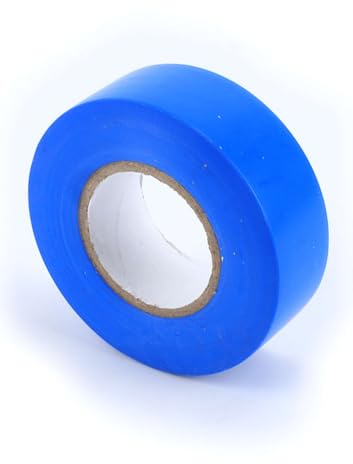 monkey ladder Cinta aislante - cinta azul de 25mm x 25m, ideal para aislar y proteger conexiones eléctricas. paquete de 10 unidades.*