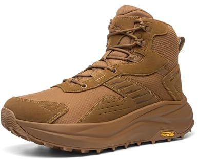 NORTIV 8 Botas Montaña Hombre Impermeables con Puntera Ancha Zapatillas Trekking con Plantilla de Goma Antideslizantes para Senderismo Acampar