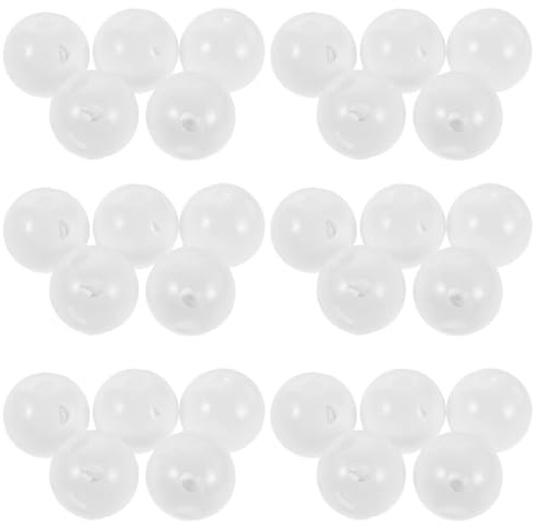 Kisangel 30 Stück Teiliges Babyspielzeug Sound Maker Inserts Kindersichere Kunststoffkugeln ohne Scharfe Kanten Leicht für Kleine Hände für DIY Rasseln Plüschtier-zubehör und Reparaturen