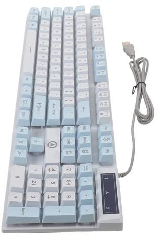 Gatuida Tastiera Meccanica Wireless Retroilluminazione Rgb Tasti Resistenti e Controllo Multimediale per Gaming su PC Laptop o Lavoro in Ufficio