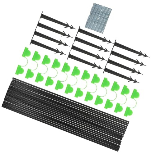 Abaodam Filet Anti-Insectes Jardin avec Arceaux Serre Plastique Supports Légers et Portables pour Protection Plantes Fruits et Semis Pratique pour Culture et Germination Rapide