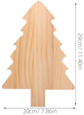 HIAKDOFT Planche à Découper en Bois Forme Sapin de Noël Plateau de Service Multifonction pour Charcuterie Fromage Légumes Plateau Apéritif Festif Kaki Planche à Salade pour Fêtes