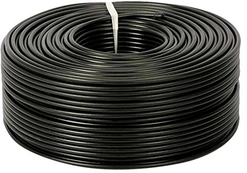 SAC Electronics RG6 - Cavo coassiale digitale per TV, 50 m, colore: Nero