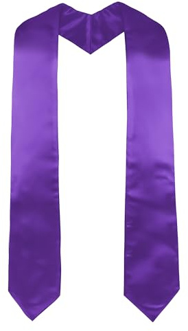 GraduatePro Graduation Stole 60/72 Inch Adult Choral Clergy Sash For School/Church Ceremony Unisex 16 Colors