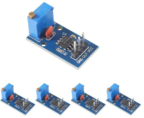 DollaTek 5PCS NE555 Générateur d'impulsions Module de fréquence réglable 5-12V DC