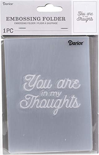 Darice 30094101 Prägeschablone, You Are In My Thoughts