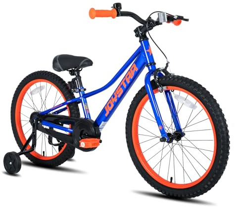 JOYSTAR 20 Inch Boys Bike with Training Wheels for 5-9 Years Old Children 20 Kids Mountain Bikes for Early Rider Kids' Bicycles Blue