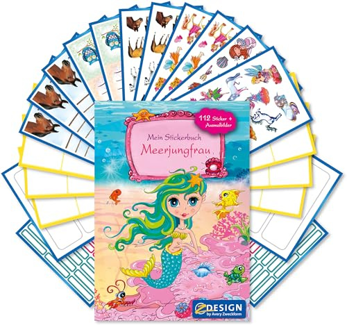 AVERY Zweckform Set Einschulung Mädchen 240+ Teile (Schultüte Geschenke, Schule Zubehör: Buchetiketten, Tattoo Kinder, Namensaufkleber Kinder für Stifte und Kleidung, Stickerbuch Mädchen) Art. 59988
