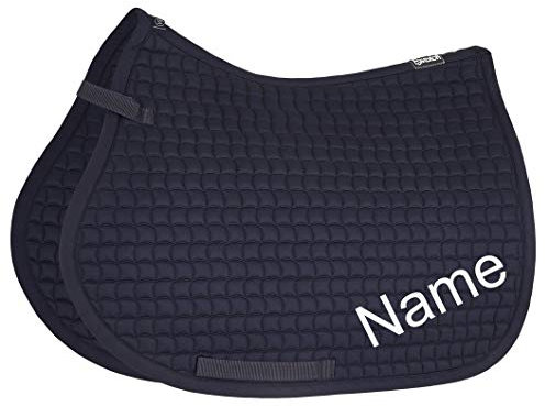 Eskadron Nightblue Cotton VS-Schabracke mit individuellem Namen Bestickt, Schriftart:Jacobal (Schreibschrift verschnörkelt), Garnfarbe Maderia:Dark Purple 1922