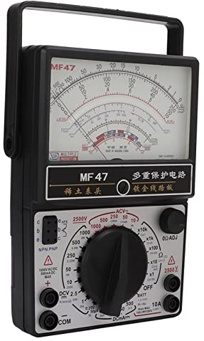 MF47 Analoges Multimeter Interner Magnetischer Zeiger Multimeter Hochgenaues Zifferblatt Analoges Voltmeter Amperemeter Widerstandsmesser