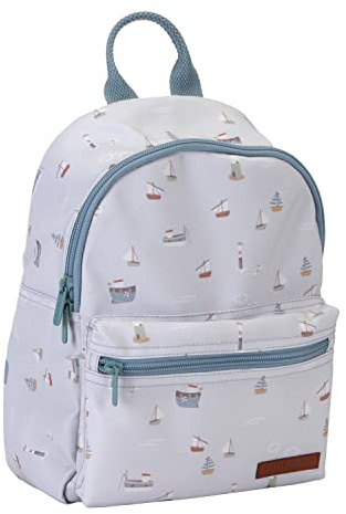 Little Dutch Tiamo 4943 Kinderrucksack Sailors Bay/Matrosen Bucht blau (29x22,5x12 cm), S