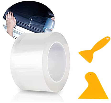 Kantenschutz Schutzfolie, Auto Folie Transparent Selbstklebend, Universal Lackschutzfolie, Selbstklebend Auto Schutzfolie für Auto Fahrrad Motorrad(5cmx10m)