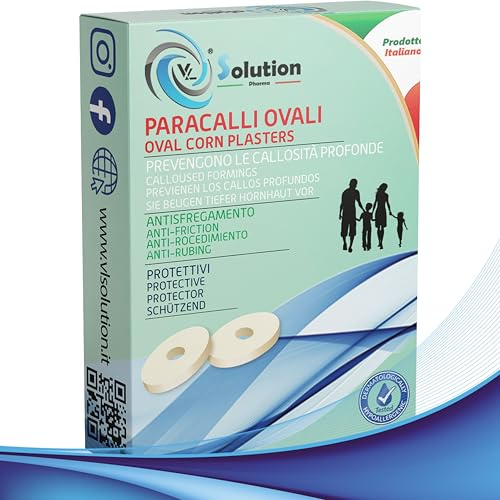 Cerotti Paracalli Ovali 27 pz ø 3 cm - Cerotto protettivo Lunga durata anti-sfregamento autoadesivi con applicatore e supporto in schiuma. Cuscinetti per calli, occhio di pernice e duroni.