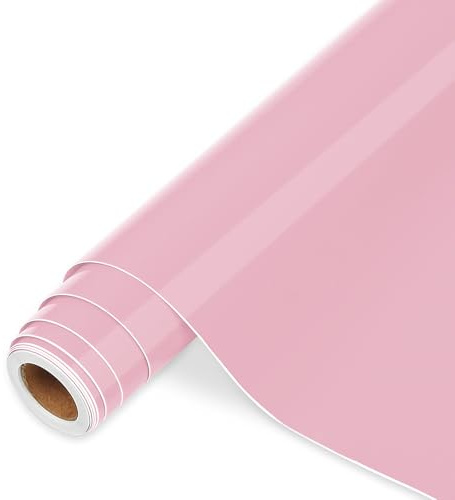 iImagine Vinyl Vinylfolie Plotter Rosa, 30.5cm x 366 cm Glänzend Rosa Plotterfolie selbstklebend Vinyl, Rosa Plotterfolie Vinyl Für Cricut, Silhouette Cameo, die meisten Schneidemaschine