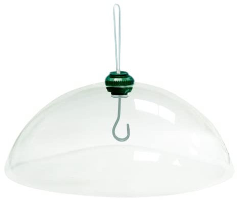Crystals Bird Feeding Station Plastic Squirrel Baffle Dome For Stop Squirrels Stealing Bird Feed, Transparent