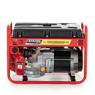 Generatore a benzina 5,5 kW / 5500 W – Silenzioso generatore di corrente con tecnologia AVR, serbatoio da 230 V e 18 L – Gruppo elettrico per cantieri, agricoltura, casa ed eventi
