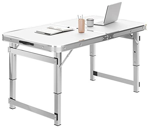 Klappbare Picknicktische für den Außenbereich mit verstellbaren Beinen, Leichter zusammenklappbarer Campingtisch, zusammenklappbare Aluminium-Picknicktische für Wanderungen, Reisen, Grillpartys (F