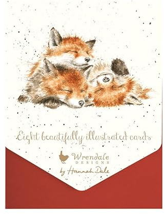 Wrendale Designs by Hannah Dale - La notte prima di Natale - Set di biglietti natalizi - Confezione da 8
