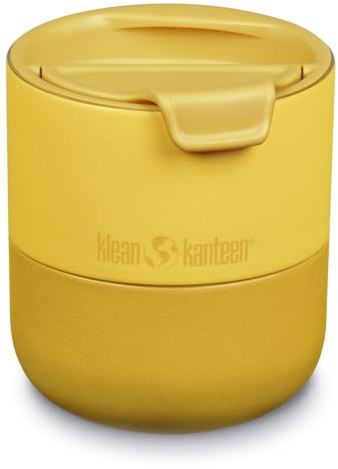 Klean Kanteen RiseLowball mit Flip Lid in der Farbe: Old Gold, 237ml, aus Edelstahl, auslaufsicher, 1010170