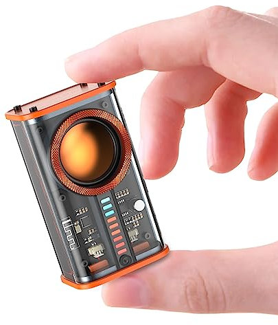 BSZHI Transparent Wireless Bluetooth Lautsprecher Portable Mini Lautsprecher mit LED Bunte Lichter Stereo Sound TWS kleine Lautsprecher für Büro, Party Camping, Dusche, Zuhause, Reisen