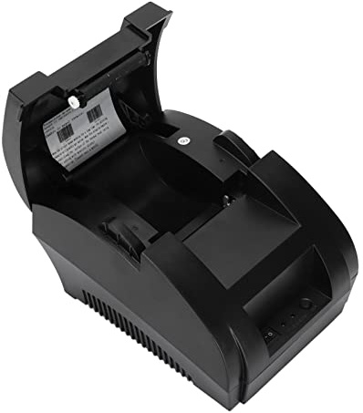 ASHATA Etikettendrucker,Versandetikettendrucker 5890K 90mm/s Hochgeschwindigkeits-Thermoetikettendrucker Im Taschenformat,Tragbarer Mobiler Thermodrucker für für OS für -System