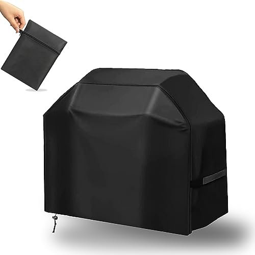 PRELGOSP Copertura Barbecue, Telo Copri Barbecue 420d Oxford Impermeabile, Copri BBQ da Esterno Protezione UV per Weber, Brinkmann e la Maggior Marca del BBQ,76x66x110cm