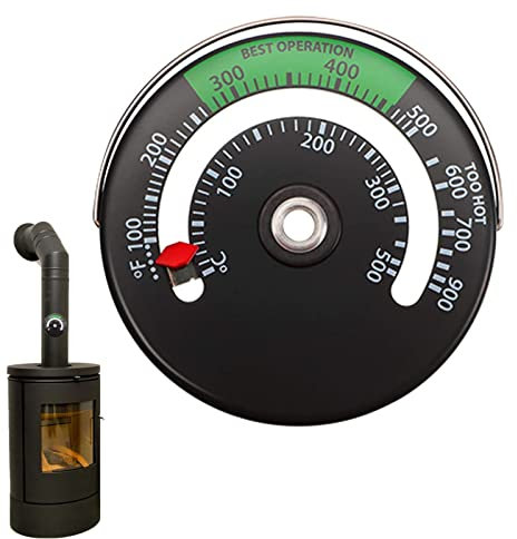 Holzofenthermometer kamin werkzeuge ofenthermometer Ofenrohr-Thermometer misst Temperaturen an der Oberseite Ofenthermometer Thermometer für Kaminöfen und Pelletöfen kamine,öfen & zubehör