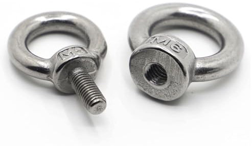 ROEDAX Ringschraube Hebe-Ringmuttern, 3 Stück Ringschraube, 304 Edelstahl-Mutterschraube, Schwerer Schraubring, Ringschraube, M3, M4, M5, M6, M8, M10, M12, Ringmutter Stabilisieren