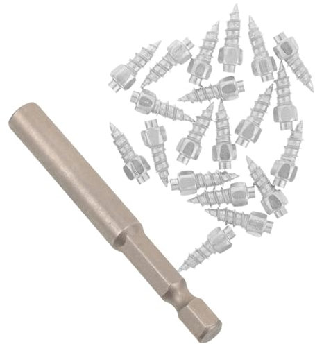 GLEAVI 20stücke Eis Schnee Reifen Spikes Eis Schnee Spikes Reifen Schraube Für Autos