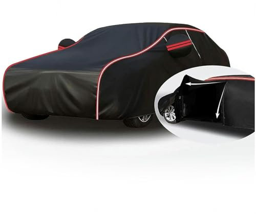 Halbgarage FüR Auto Winter für Chevy Evanda 2004-2006, wasserdichte Winddicht Schnee Und Sonne Autoabdeckung mit Winddichte Bänder -13