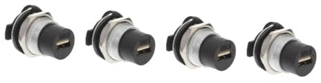 Uonlytech 4pezzi Adattatore Usb Femmina Femmina Per Montaggio Pannello Prolunga Usb Per Dispositivi Elettronici Connessione Stabile Per Computer e Stampanti Facile Installazione Ambienti