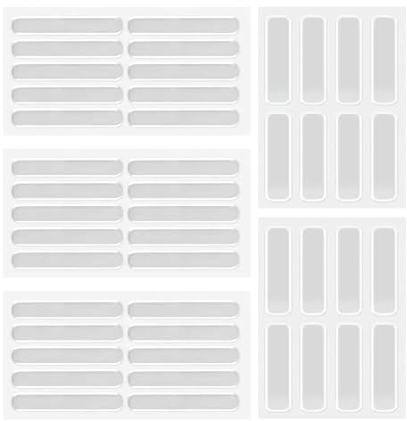 46 PCS Tampons de Protection Transparents, Pare-Chocs en Caoutchouc Tapis De Meubles Tapis Anti-Bruit Transparent pour Portes D'armoires, Cuisine, Salle de Bain, Bureau
