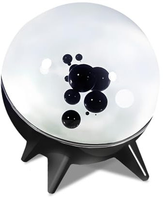 Elprico Ferrofluid Sound Visualizer, Rhythmus Lampe, Magnetische Flüssigkeit, Klangpartner, Tanzen, Ferrofluid Visual Music Mate, Desktop Dekoration (Schwarz)