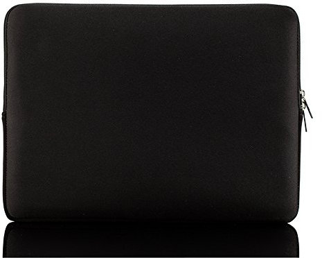 Soft Sleeve Bag Laptop Sleeve Bag 13inch,Form Fitting, Slim Design, Foam Padding, with Quick Zipper Top Loading Access, for Air, Pro, Ultrabook (Black)
