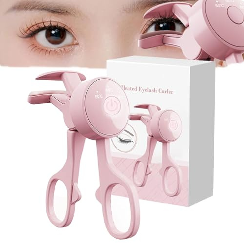 Beheizte Wimpernzange, Elektrische Wimpernzange, 3 Temperaturmodi Wiederaufladbare Elektrische Wimpernzange mit Smart Silikon Heizkissen, Intelligente Power Off